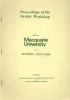 Proceedings of the Orchid Workshop - Macquarie University - Saturday July 6, 1985  -  OB50331